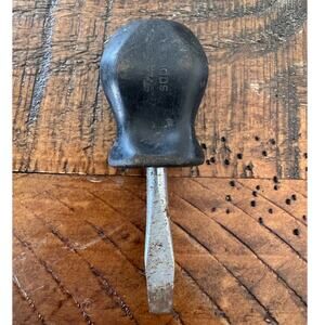 Vtg Snap-On Tools Black Handle SDD1 Flat Head Screwdriver USA